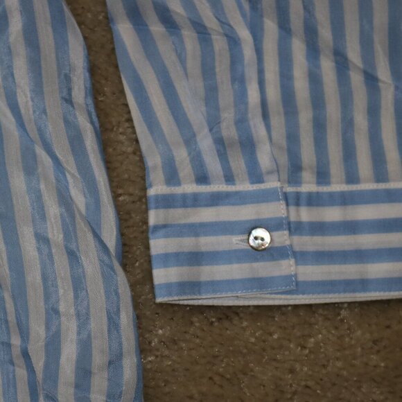 Blue Striped Button Down Shirt - Picture 5 of 5
